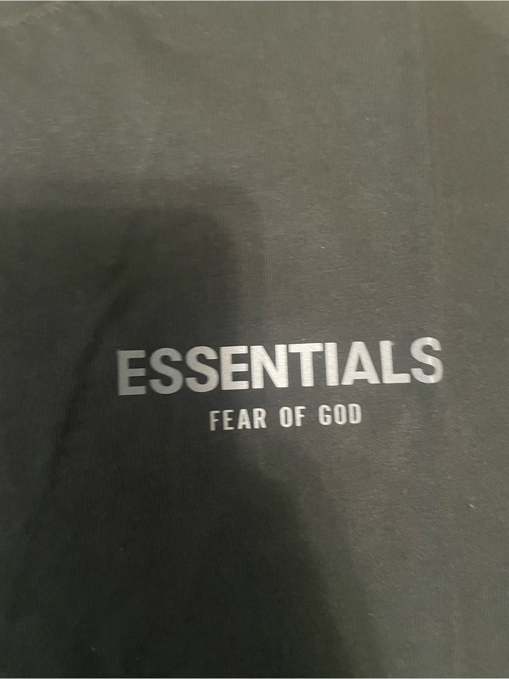 Essentials Black Short Sleeve Logo Tee - Picture 2 of 5